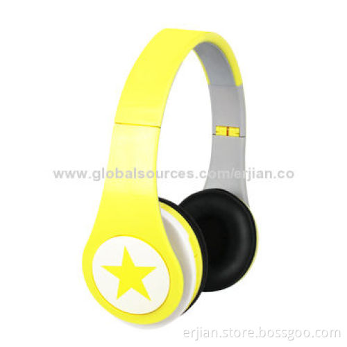 High-bass Stereo Wireless Earphones, Supports T-flash Card, FM Radio, Built-in Battery, OEM Service